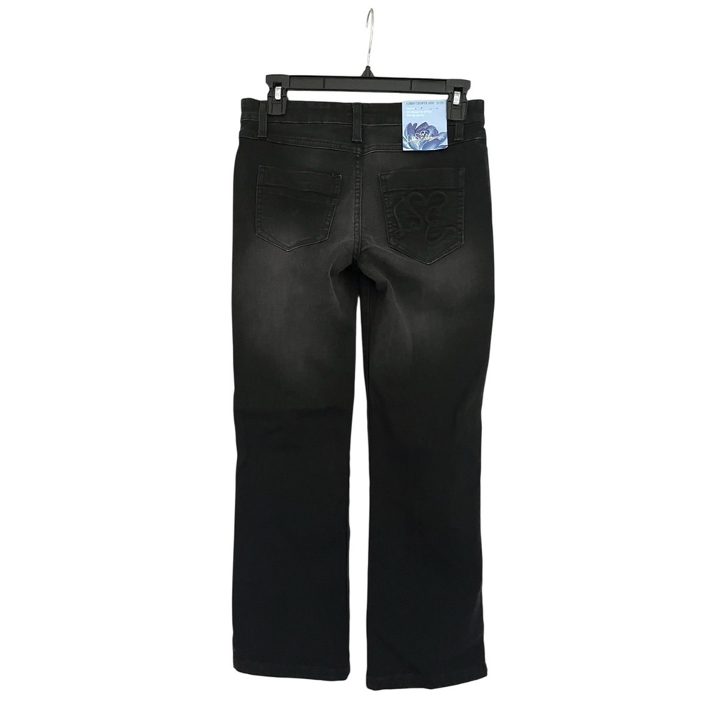 NWT Libby Edelman Libby Crop Flare black jeans